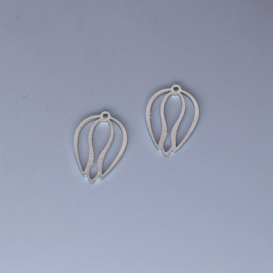 5pcs Bohemia Tulip Flower Charm Pendant For Jewelry Making