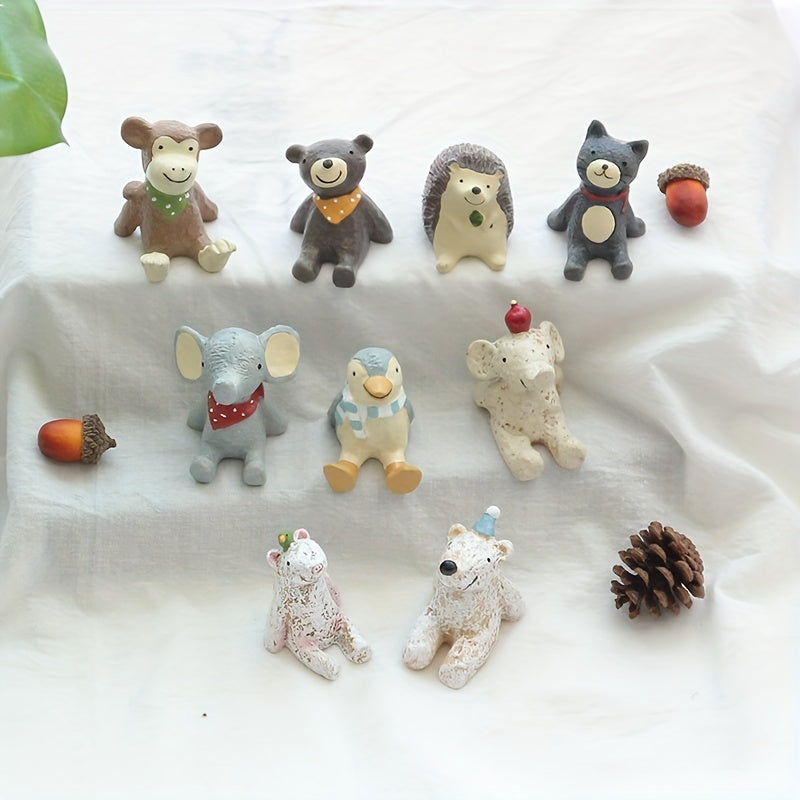Zakka Starry Sky Resin Animal Ornaments