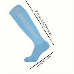 1pair Soccer Socks Comfortable Breathable Long Socks Football Training Socks
