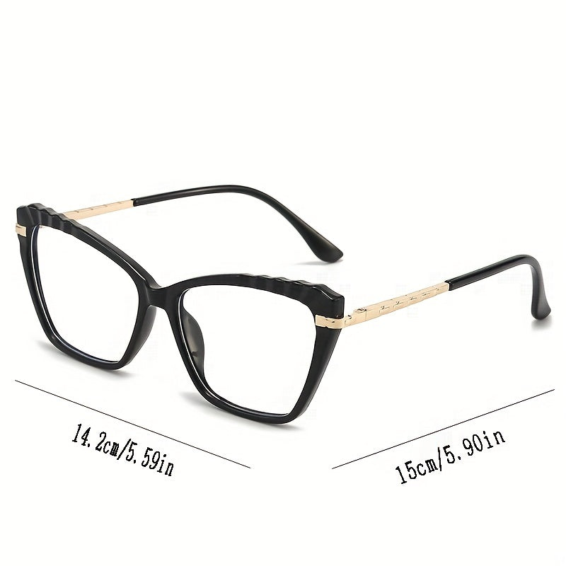 Anti Blue Light Cat Eye Glasses for Myopia, Gradient Frame