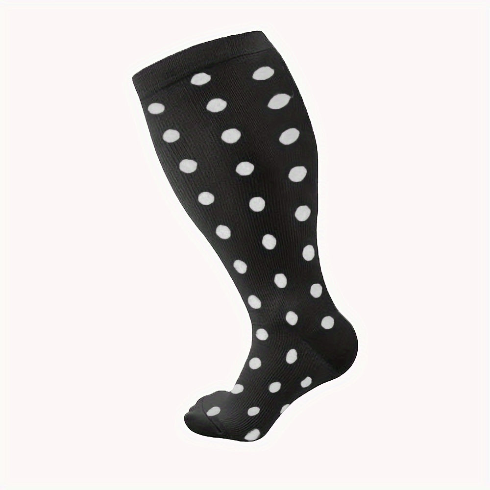 Compression Socks 15-20 mmHg Extra Wide Calf Knee High Stockings
