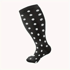Compression Socks 15-20 mmHg Extra Wide Calf Knee High Stockings