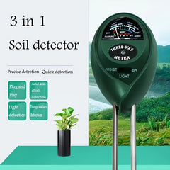 3-in-1 Soil PH Meter for Gardens, Plants, Ponds