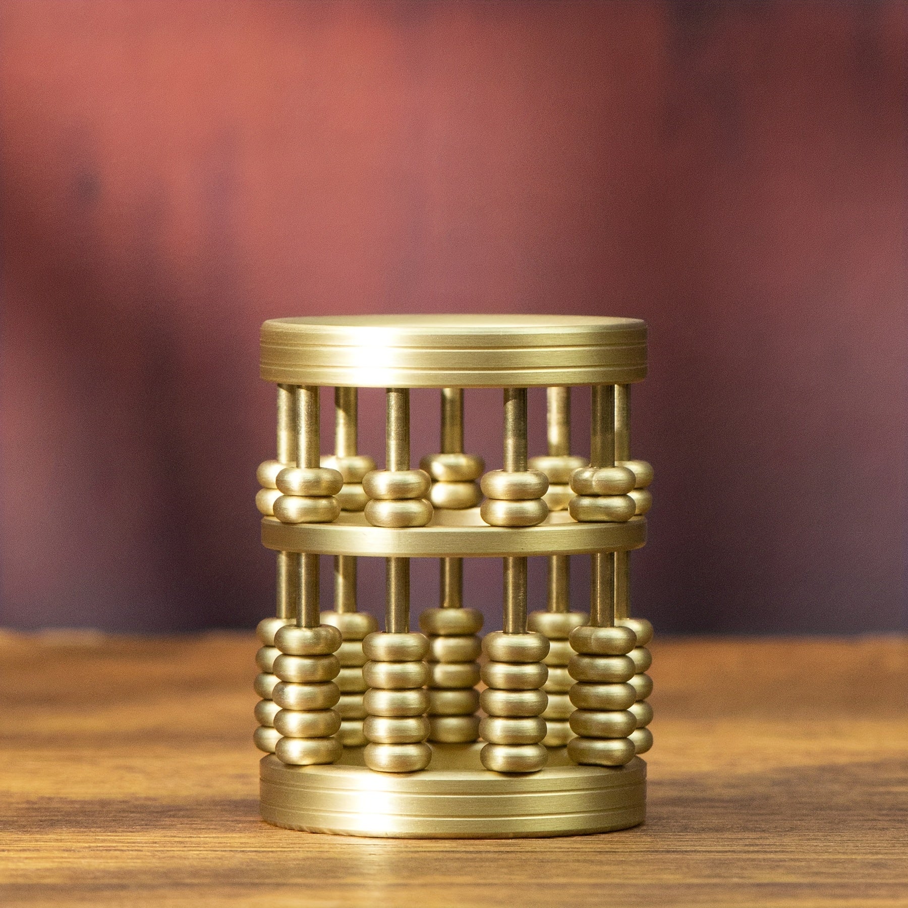 Copper Pen Holder Abacus Home Decoration Gift Creative Pen Holder