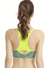 Cut Out Wireless Sports Bra Comfy Breathable Running Workout Women's Lingerie