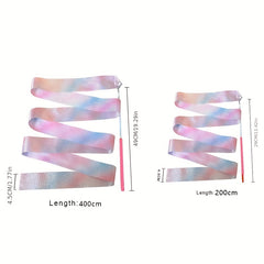 Ballet Streamer Dance Ribbon Twirling Rod Rainbow Stick