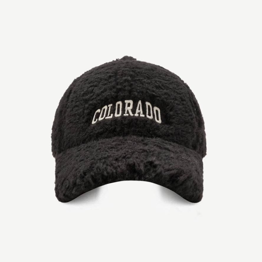 Unisex Plush Baseball Cap with Letter Embroidery for Sport