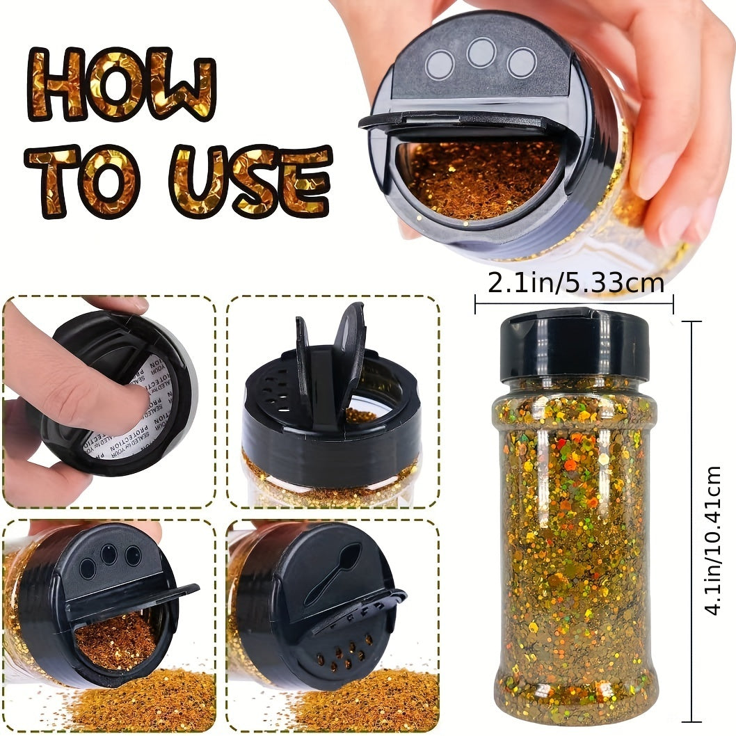 Golden & Green Powder Glitter for Sparkling Makeup