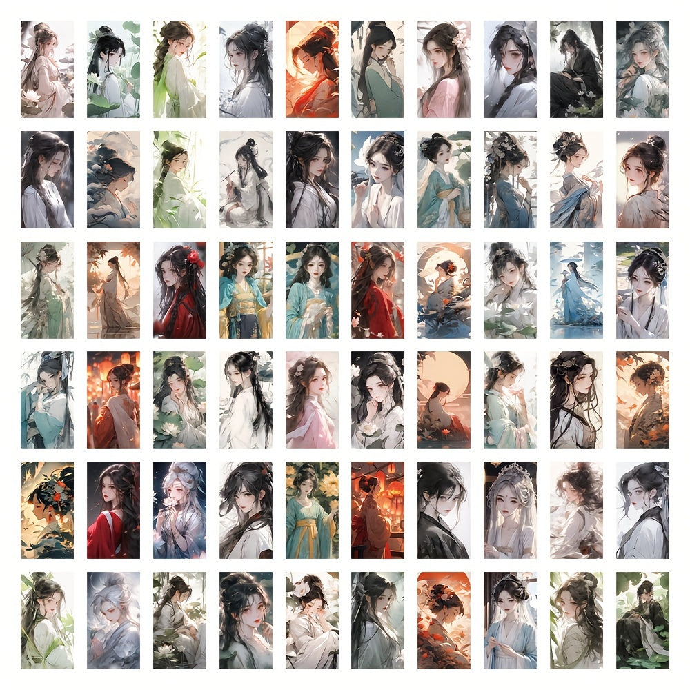 60pcs Chinese Style Washi Stickers DIY Scrapbook Arts Crafts Decoration