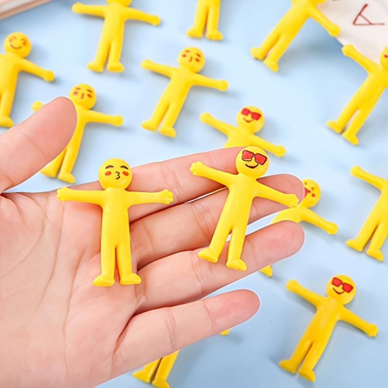Stretchy Cartoon Yellow Stress Toy Foldable Figure