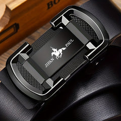 Men's PU Leather Belt Automatic Buckle Groomsmen Business Suit