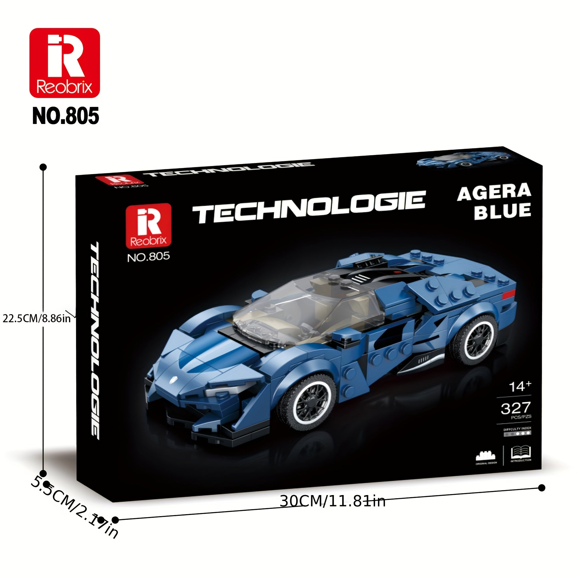 Reobrix 805 Racing Car Building Block Toy Set