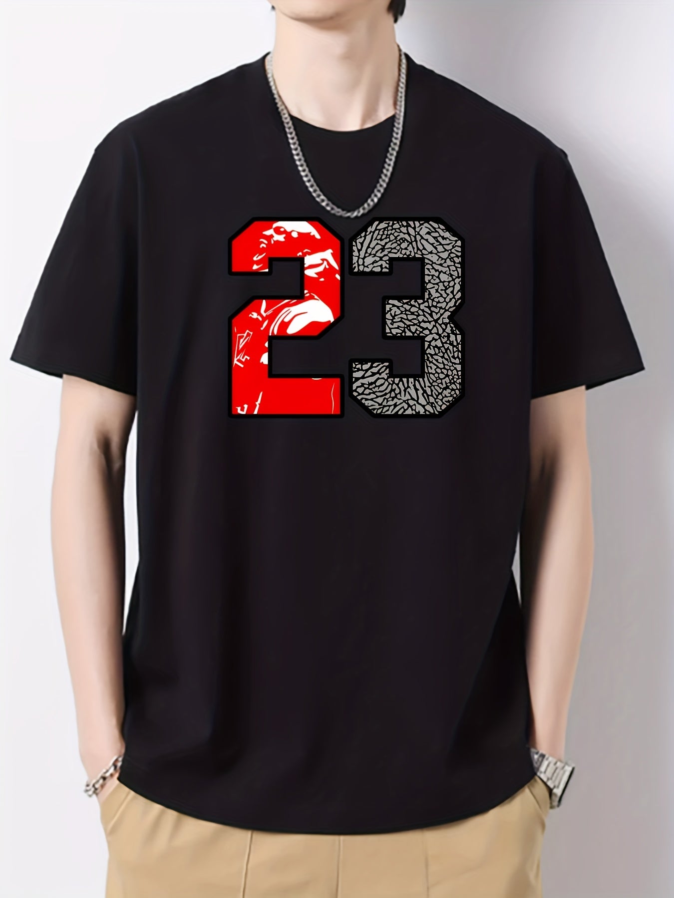 Men's Cotton Graphic Crew Neck Active T shirt Casual Comfy Tees For Summer