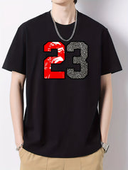 Men's Cotton Graphic Crew Neck Active T shirt Casual Comfy Tees For Summer