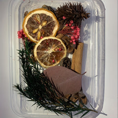 Dried Fruits & Flowers DIY Kit Natural Plants Pine Nuts Cinnamon Decor