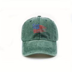 Butterfly Flag Baseball Cap Vintage Washed Distressed Adjustable Dad Hats