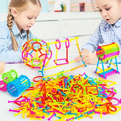 200pc Geometric Shape Building Blocks Educational Kit