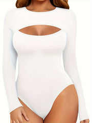 Long Sleeve Shaping Bodysuit Tummy Control Butt Lifting