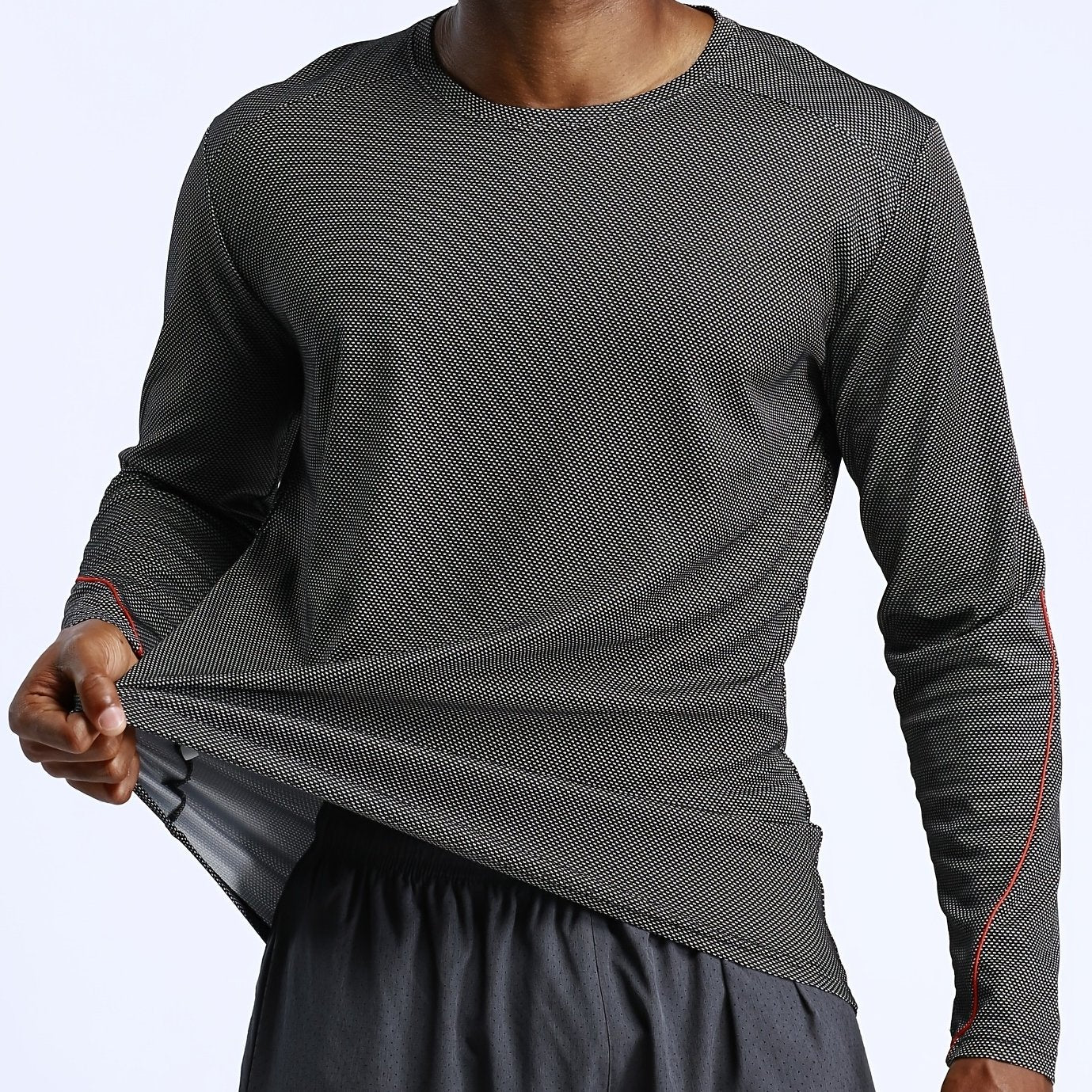 Men's Quick Dry Long Sleeve Sports Shirt for Outdoor Activities