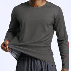Men's Quick Dry Long Sleeve Sports Shirt for Outdoor Activities
