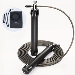 Adjustable Metal Handle Jump Rope for Men and Women with Storage Bag