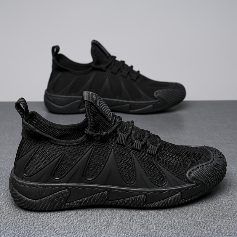 Men's Slip-on Sneakers with Shoelaces Lightweight Shoes