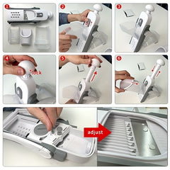 Adjustable Eight-speed Vegetable Slicer Kitchen Tool