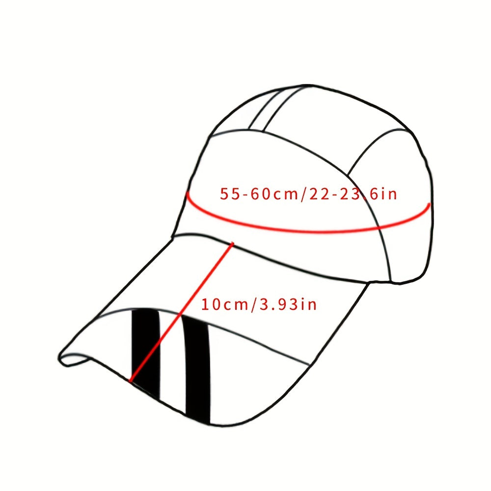 Extended Brim Quick Drying Baseball Cap Mesh Visors Unisex Sun Hats