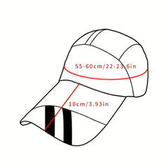 Extended Brim Quick Drying Baseball Cap Mesh Visors Unisex Sun Hats