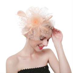 Women's Organza Church Kentucky Derby Bridal Wedding Hat