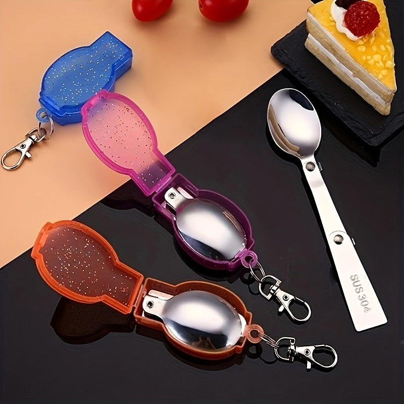 Portable Folding Tableware Camping Tool Spoon Fork