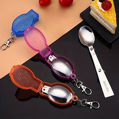 Portable Folding Tableware Camping Tool Spoon Fork