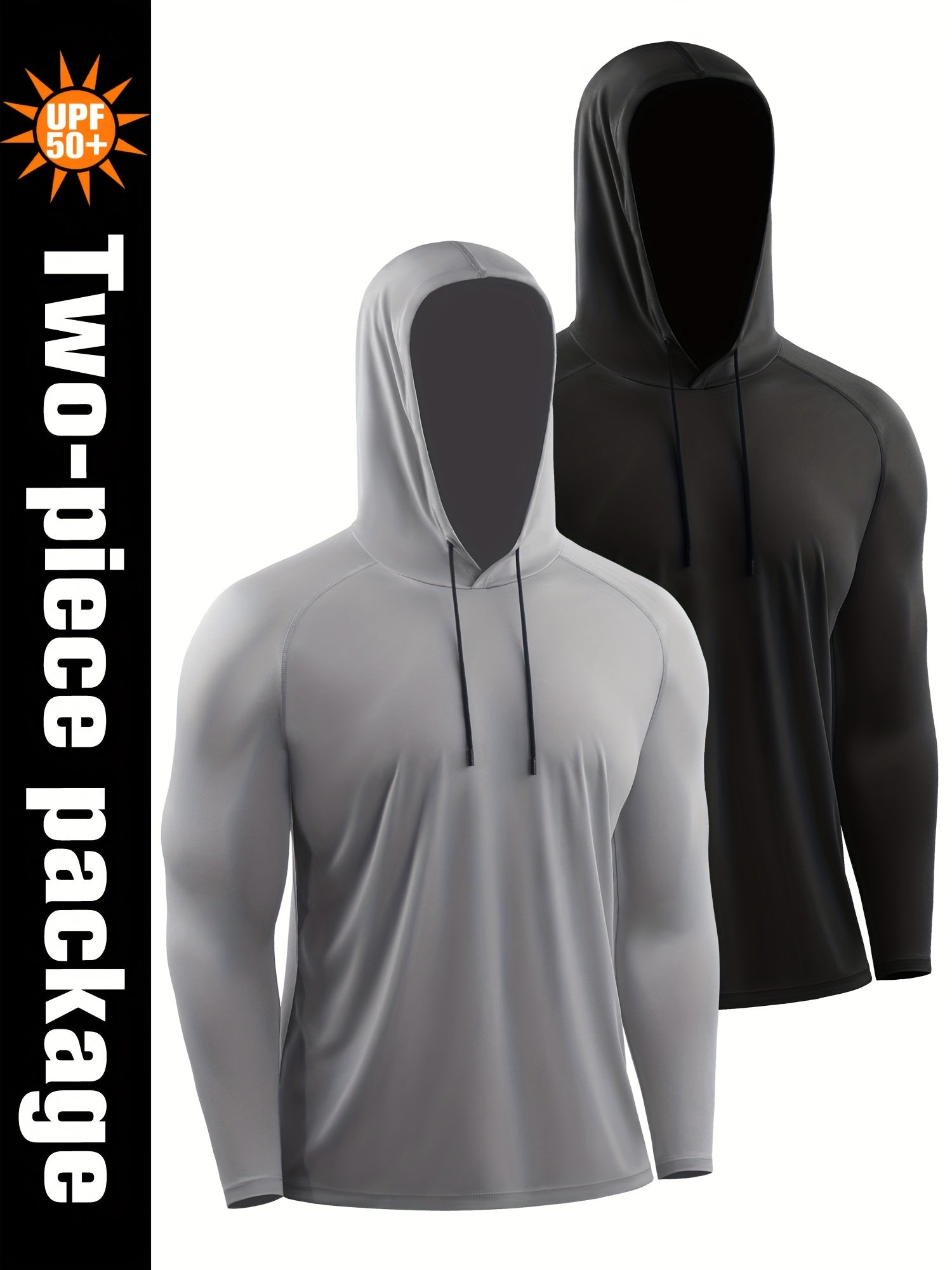 Men's Sun Protection Hoodie Quick Dry Breathable Loose Hooded Sweatshirt
