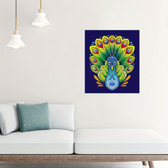 Wooden Peacock Pattern Puzzle Decorative Wall Hanging Toy