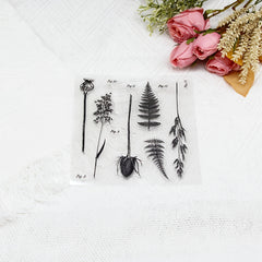 Plant Silicone Clear Stamps for Art Making