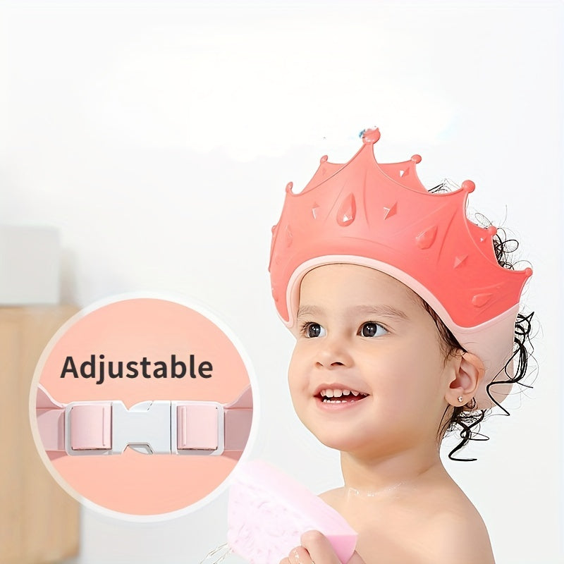 Baby Silicone Shampoo Cap Visor Adjustable Waterproof Wash Hair Shield