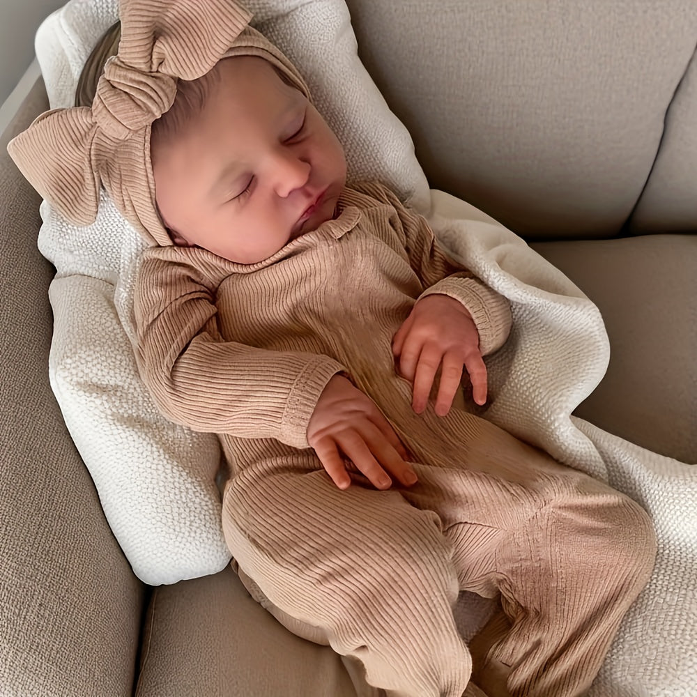 Handcrafted 48 Lifelike Youngsters Doll with Hand Painted Hair