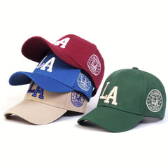 Unisex LA Embroidery Baseball Cap for Spring and Autumn
