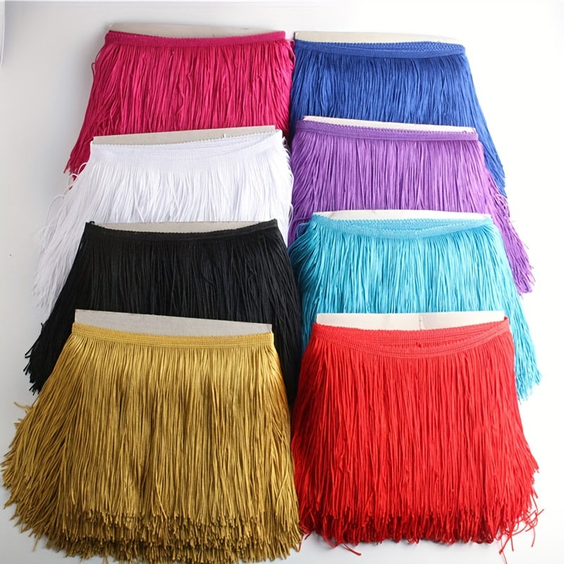 2Yards Fringe Trim Lace Tassel Ribbon Sew Latin Dress Curtain Decor DIY Fabric