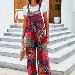 Wide Leg Overall Jumpsuit for Women