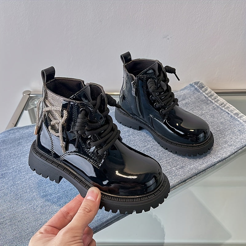 Girls Casual Ankle Boots Zipper Comfortable Non Slip Boots