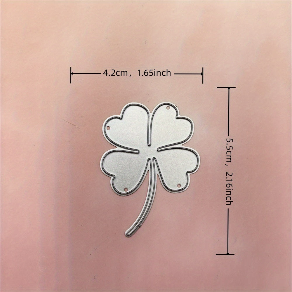 Four Leaf Clover Lucky Grass Cutting Mold for DIY Gift Package Greeting Card