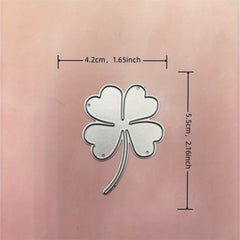 Four Leaf Clover Lucky Grass Cutting Mold for DIY Gift Package Greeting Card