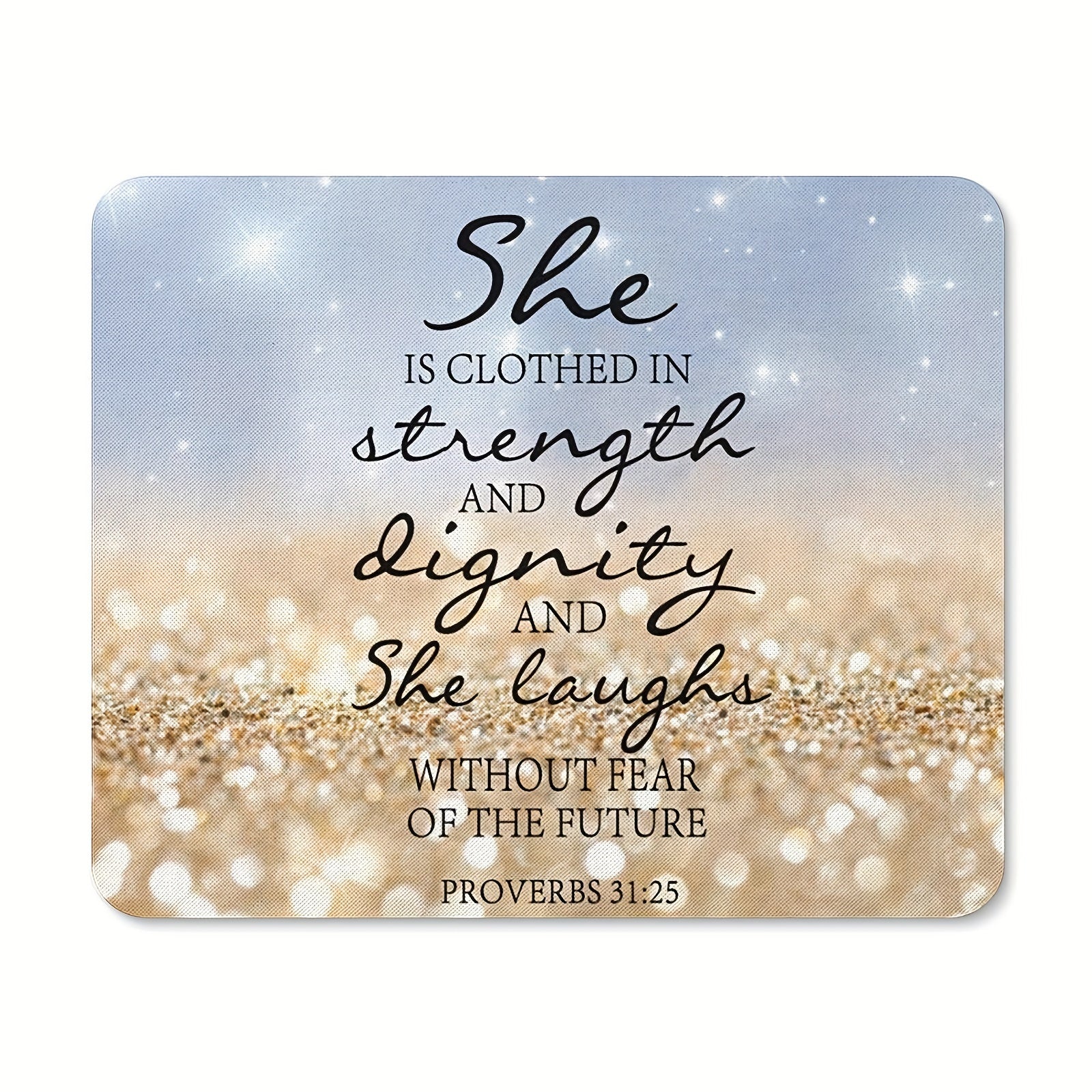 Quotes Mouse Pad Non Slip Rubber Mouse Mat for Computer Desk Office 24x20cm