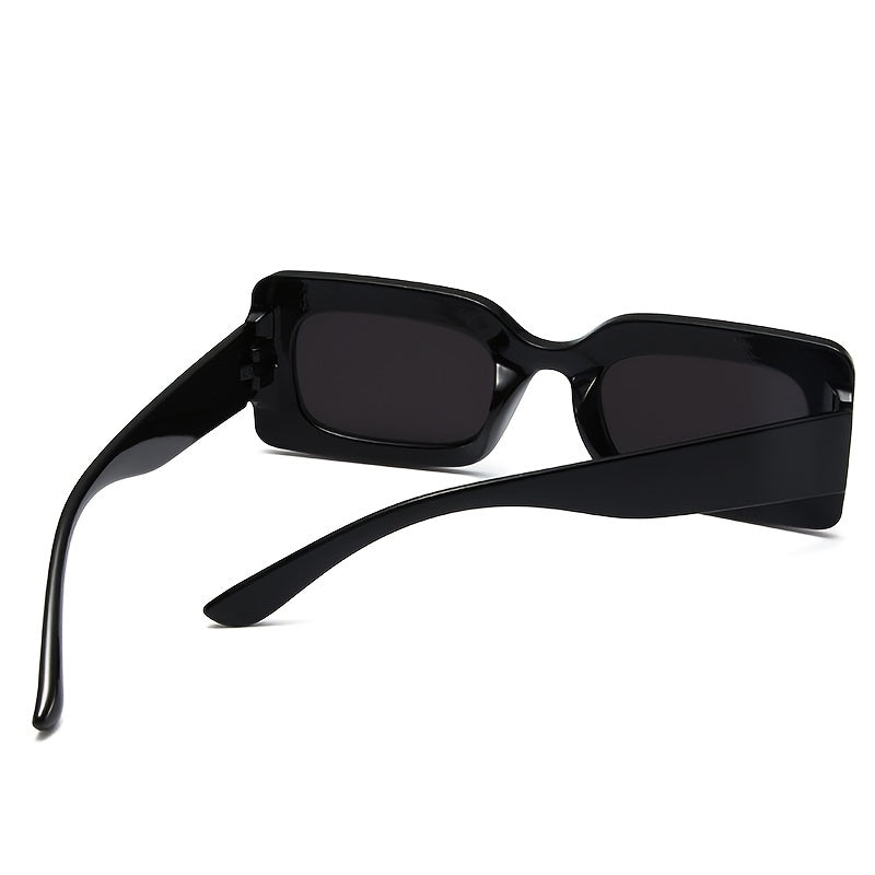 Retro Square Frame Sunglasses Colorful Hip Hop Glasses
