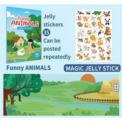 Reusable Sticker Books Educational Toys for Kids