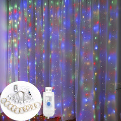 300LED Crystal Lights USB Power Supply Remote Control Halloween Decoration