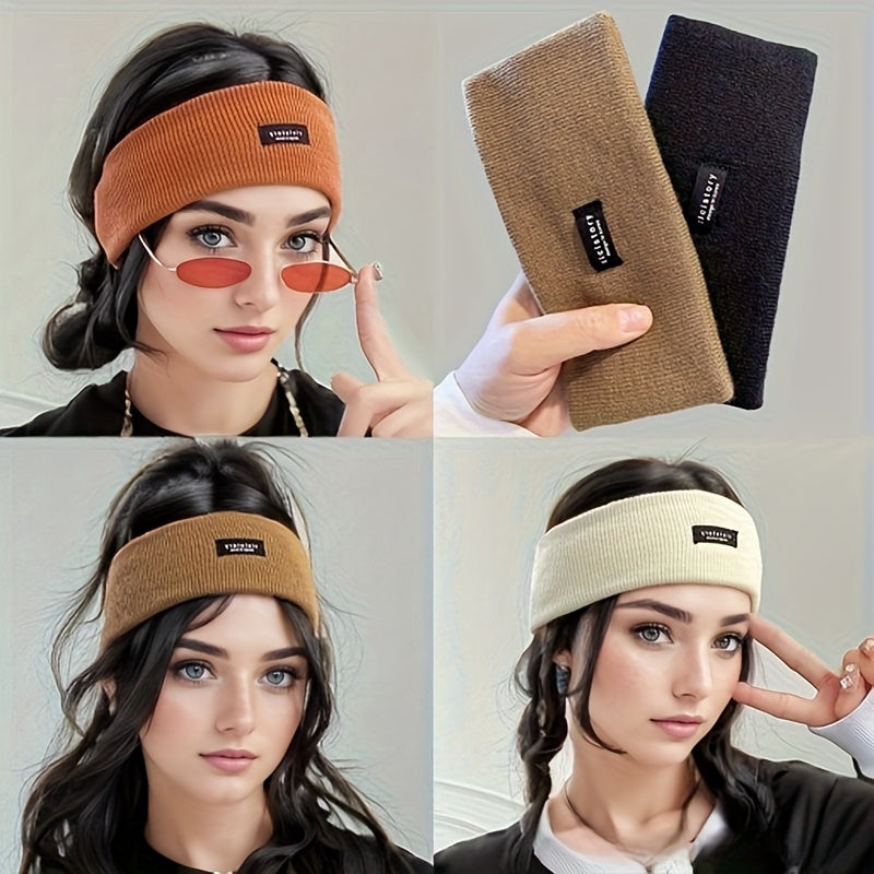 Knitted Elastic Headband Set for Autumn/Winter