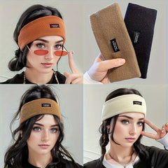 Knitted Elastic Headband Set for Autumn/Winter