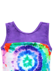 Toddler Girls Tie Dye Cut Out One Piece Swimsuit